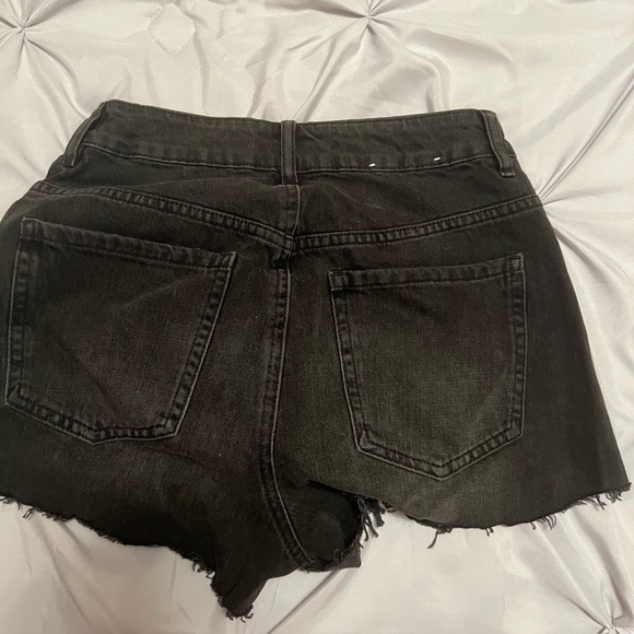 Garage black denim festival shorts | 0 - Picture 2 of 2